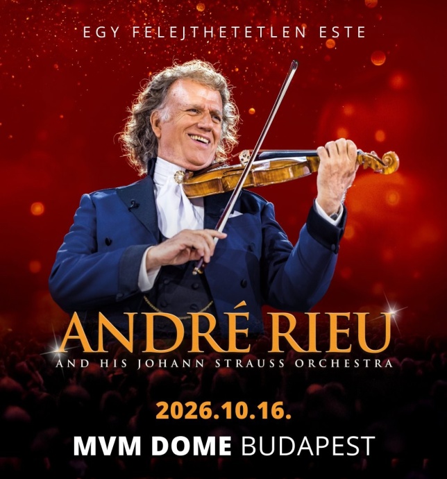 A keringőkirály, André Rieu 2026-ban ismét visszatér Magyarországra - Jegyek itt!