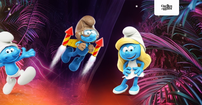 Hupikék törpikékkel érkezik a Garden of Lights Budapesten 2024-ben - Jegyek itt!