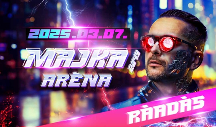 RÁADÁS Majka koncert 2025-ben az Arénában - Jegyek a Majka 2049 koncertre itt!